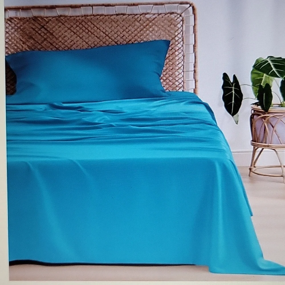 Bedsure Bamboo Twin Sheet Set Viridian Green 16